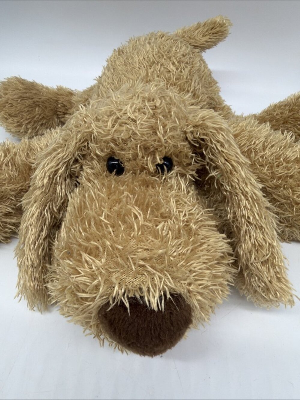 2001 Gund Buford 5365 Tan Floppy Shaggy Hair Dog Plush 14” Stuffed Animal EUC